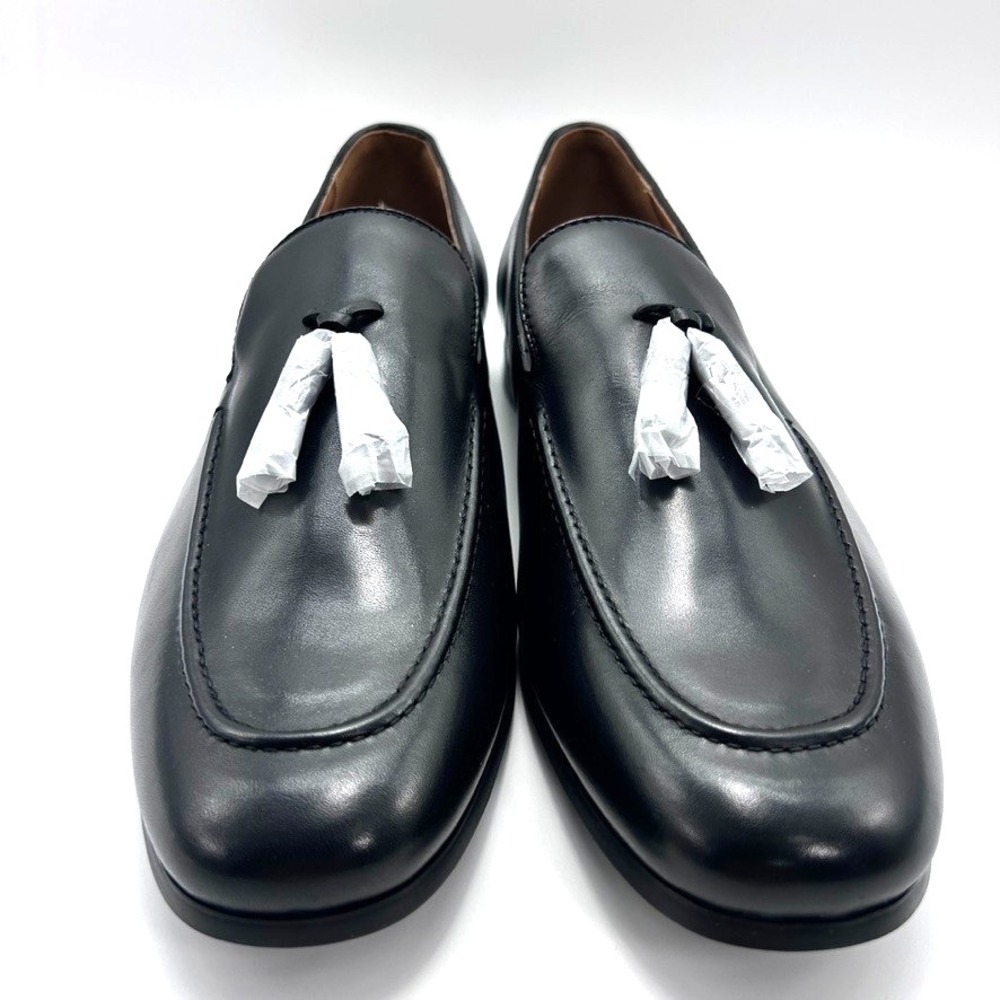 Bar‎ III Men's Benjiee Leather Slip-On Tassel Loafers Black US 10.5M